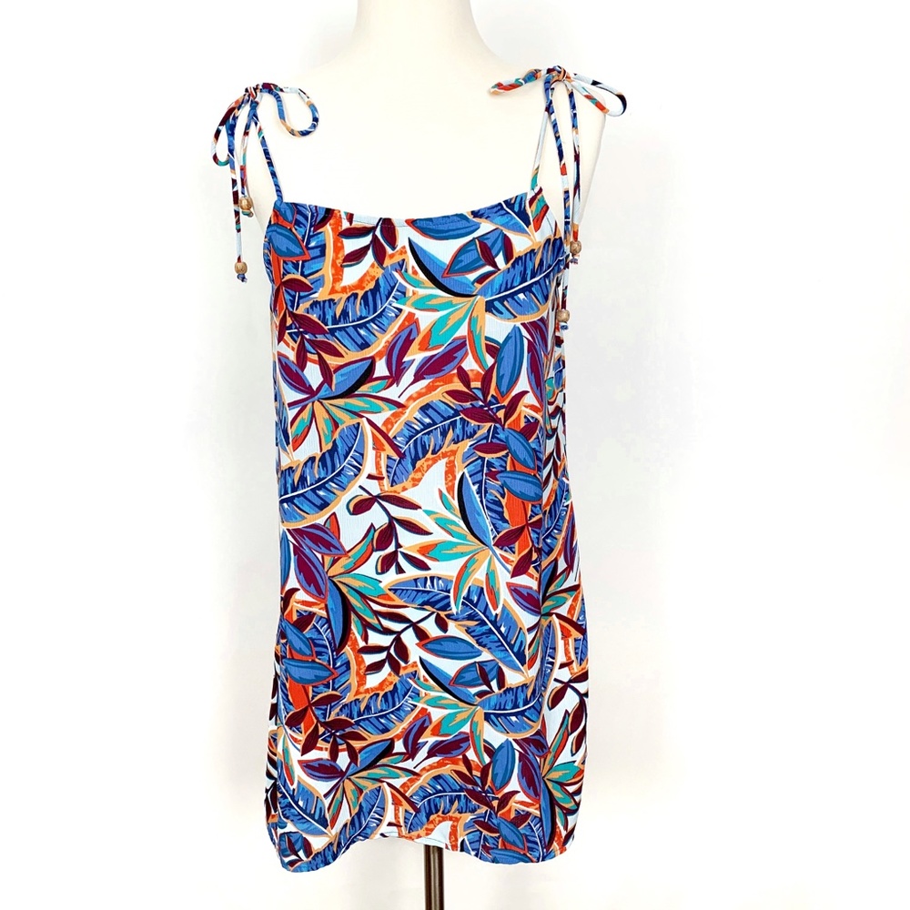 Lulus Tropical Mini Sundress Spaghetti Straps
